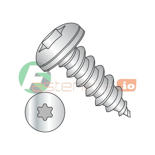 Newport Fasteners Sheet Metal Screw, #6 x 5/8 in, 18-8 Stainless Steel Pan Head Torx Drive, 5000 PK 821271 - main